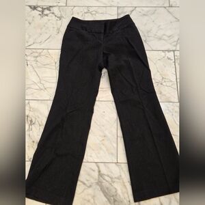 Express Editor Black Pinstripe Pants